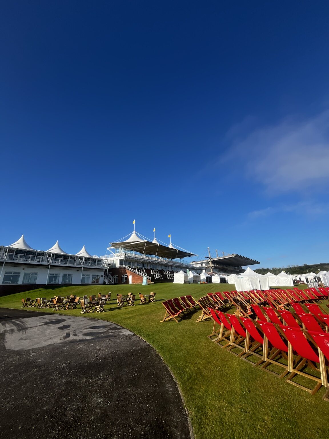 Goodwood Racecourse event setup supplied by Lunar Ice