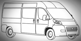 Ice delivery van