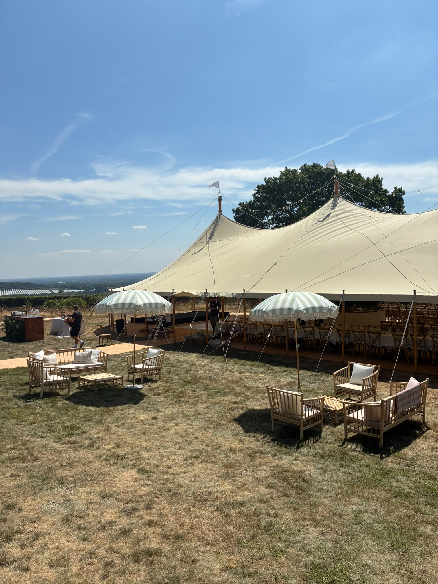 Outdoor event supplied by Lunar Ice